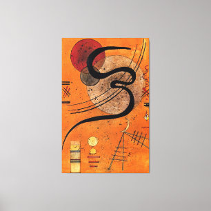 Kandinsky - Stimmungslinie, farbenfrohe abstrakte  Leinwanddruck