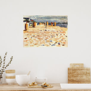 Kandinsky - Strandkörbe in Holland Poster