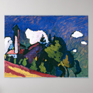 Kandinsky - Studie für Landschaft mit Tower Poster