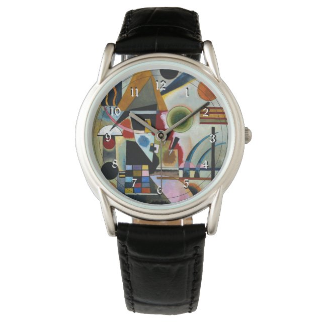 Kandinsky - Swinging, famous abstract painting Armbanduhr (Vorderseite)