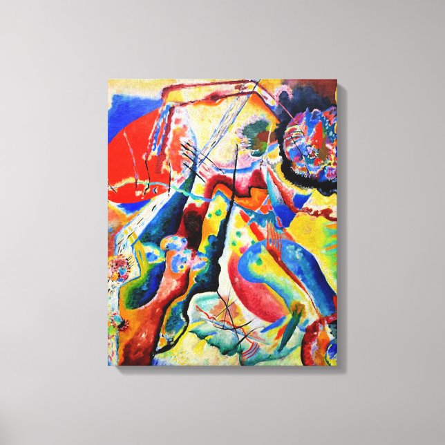 Kandinsky - Tableau a la Tache Rouge Leinwanddruck (Vorderseite)