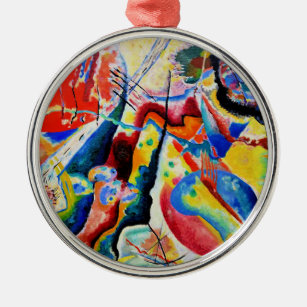Kandinsky - Tableau a la Tache Rouge Ornament Aus Metall