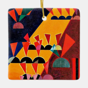 Kandinsky - Theme Top, vivid abstract painting, Keramikornament
