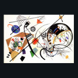 Kandinsky Transverse Line Poster<br><div class="desc">Kandinsky Transverse Lines Poster. Öl auf Cavas aus dem Jahr 1923. Der russische Künstler Wassily Kandinsky war ein Meister des weißen Raumes und der schwarzen Linien. Transverse Line zeichnet Kandinsky Signatur harte schwarze Striche über eine weiße Leinwand, die mit einer Vielzahl von bunten Formen überschneiden. Ein wunderschönes Geschenk für Fans...</div>