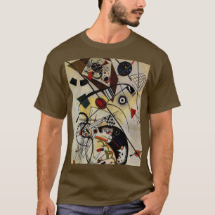Kandinsky Transverse ungebrochene Linie Brown T-Shirt