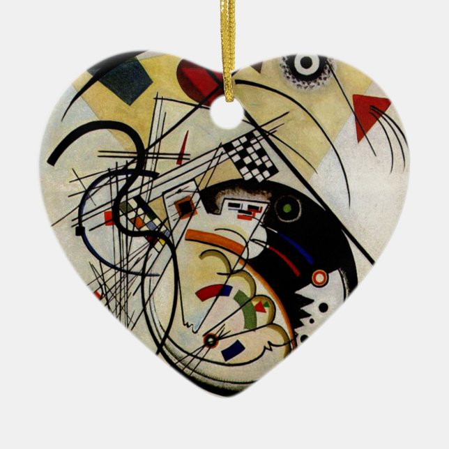 Kandinsky Transverse ungebrochene Linie Keramikornament (Vorne)