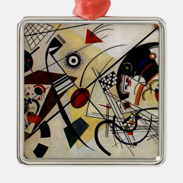 Kandinsky Transverse ungebrochene Linie Ornament Aus Metall (Vorne)