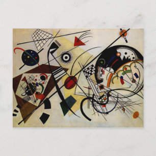 Kandinsky Transverse ungebrochene Linie Postkarte