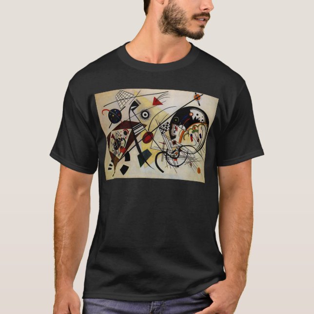 Kandinsky Transverse ungebrochene Linie T-Shirt (Vorderseite)