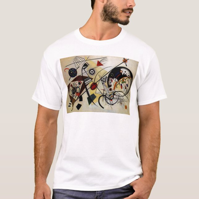 Kandinsky Transverse ungebrochene Linie T-Shirt (Vorderseite)