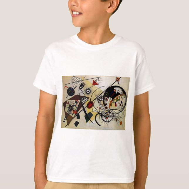 Kandinsky Transverse ungebrochene Linie T-Shirt (Vorderseite)