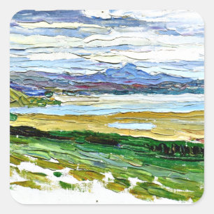 Kandinsky - Tunis, The Bay Quadratischer Aufkleber