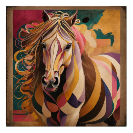 Kandinsky und Malevichs Pferd: Ein geometrischer M Poster