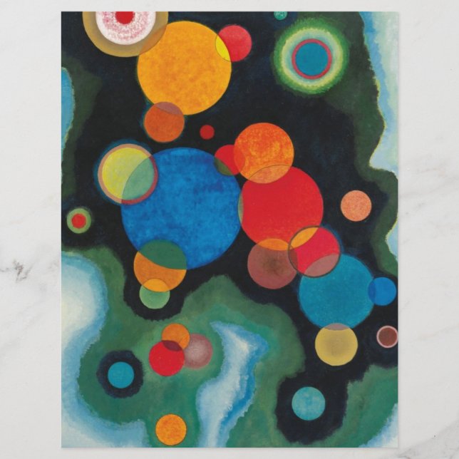Kandinsky vertieft Impulse Abstraktes Öl auf Leinw (Vorderseite)