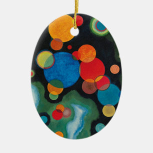 Kandinsky vertieft Impulse Abstraktes Öl auf Leinw Keramik Ornament