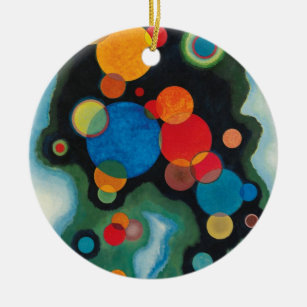 Kandinsky vertieft Impulse Abstraktes Öl auf Leinw Keramik Ornament