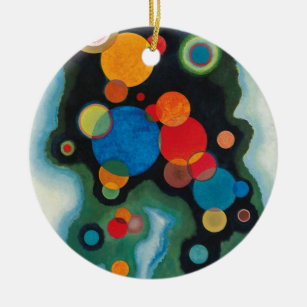 Kandinsky vertieft Impulse Abstraktes Öl auf Leinw Keramik Ornament