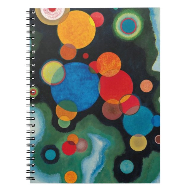 Kandinsky vertieft Impulse Abstraktes Öl auf Leinw Notizblock (Vorderseite)