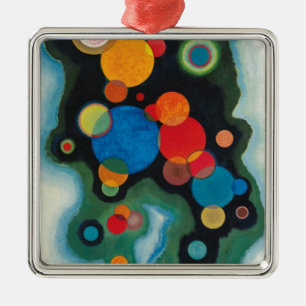 Kandinsky vertieft Impulse Abstraktes Öl auf Leinw Ornament Aus Metall