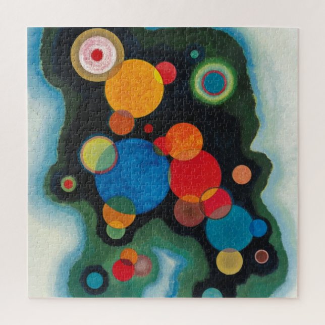 Kandinsky vertieft Impulse Abstraktes Öl auf Leinw Puzzle (Vertikal)