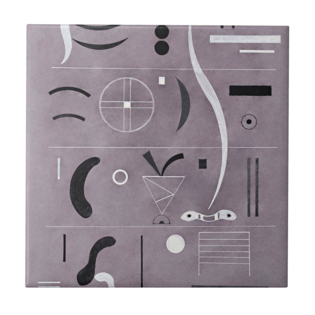 Kandinsky - vier Teile, Fliese (Vorderseite)