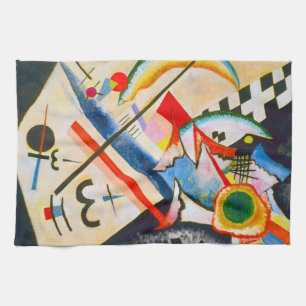 Kandinsky Weiß-Kreuz Küchentuch