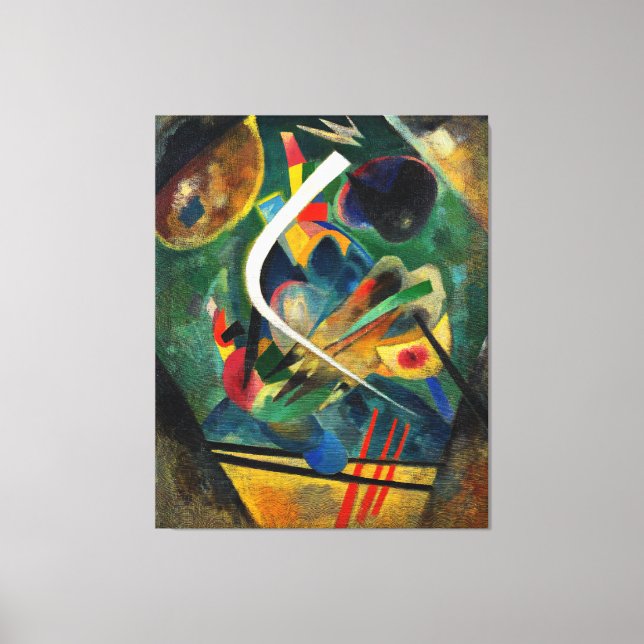KANDINSKY - WEISSE LINIE - WEISSSTROKE - 1920 - LEINWANDDRUCK (Vorderseite)