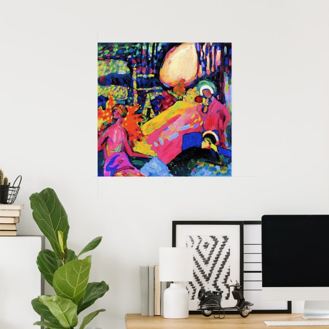 Kandinsky - Weißer Sound Poster (Heimbüro)
