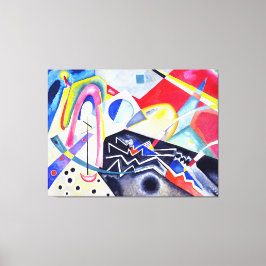 KANDINSKY - WHITE ZIG ZAGS - 1922 - Bauhaus - Leinwanddruck