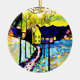 Kandinsky - Winterlandschaft, Keramik Ornament