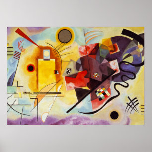Kandinsky Yellow Blue Abstrakte Leinwand Malerei Poster
