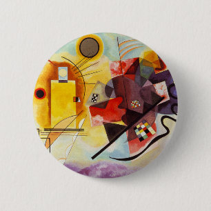 Kandinsky Yellow Blue Abstrakte Malerei Button