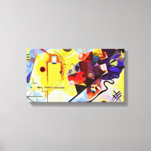 Kandinsky Yellow Blue Leinwand Wrap