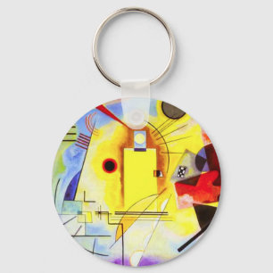 Kandinsky Yellow Blue Schlüsselkette Schlüsselanhänger