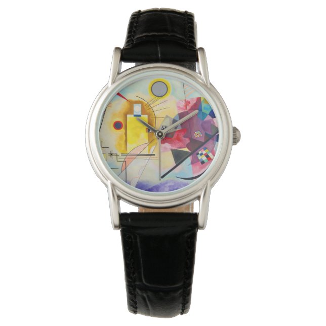 Kandinsky Yellow-Red-Blue Armbanduhr (Vorderseite)