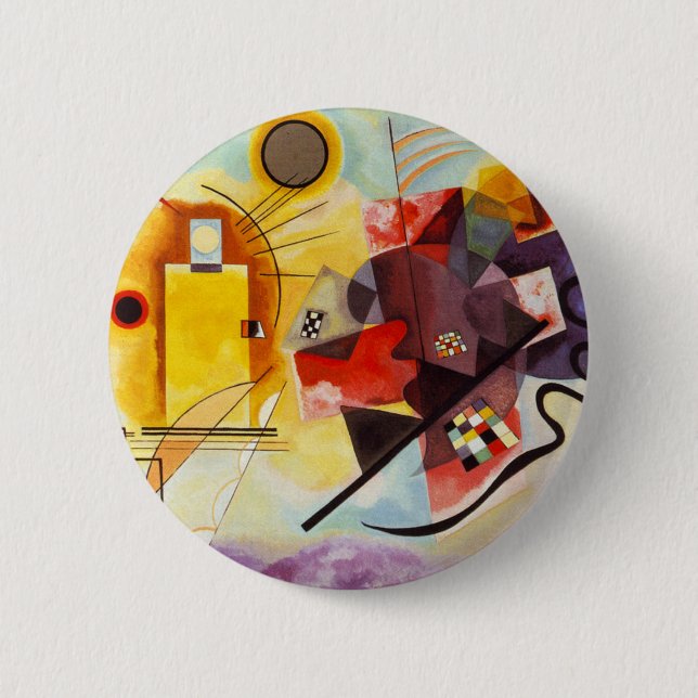 Kandinsky Yellow Red Blue Button (Vorderseite)