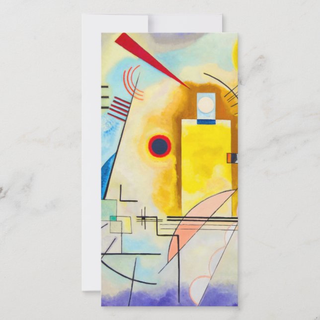 Kandinsky Yellow-Red-Blue Feiertagskarte (Vorderseite)