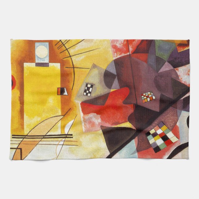 Kandinsky Yellow Red Blue Geschirrtuch (Horizontal)