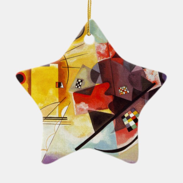Kandinsky Yellow Red Blue Keramikornament (Vorne)