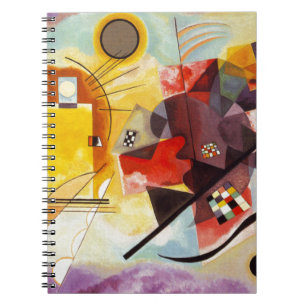 Kandinsky Yellow Red Blue Notizblock