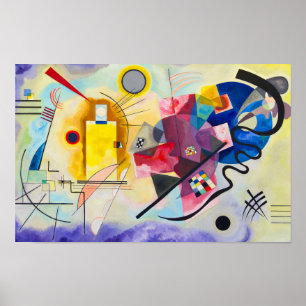 Kandinsky Yellow-Red-Blue Poster
