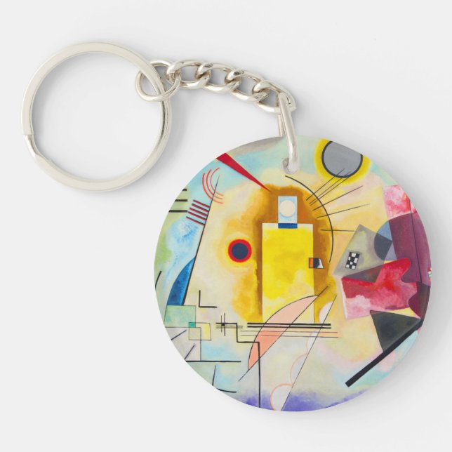 Kandinsky Yellow-Red-Blue Schlüsselanhänger (Vorderseite)