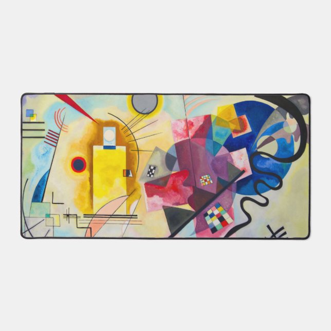 Kandinsky Yellow-Red-Blue Schreibtischunterlage (Vorderseite)