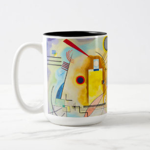 Kandinsky Yellow-Red-Blue Zweifarbige Tasse