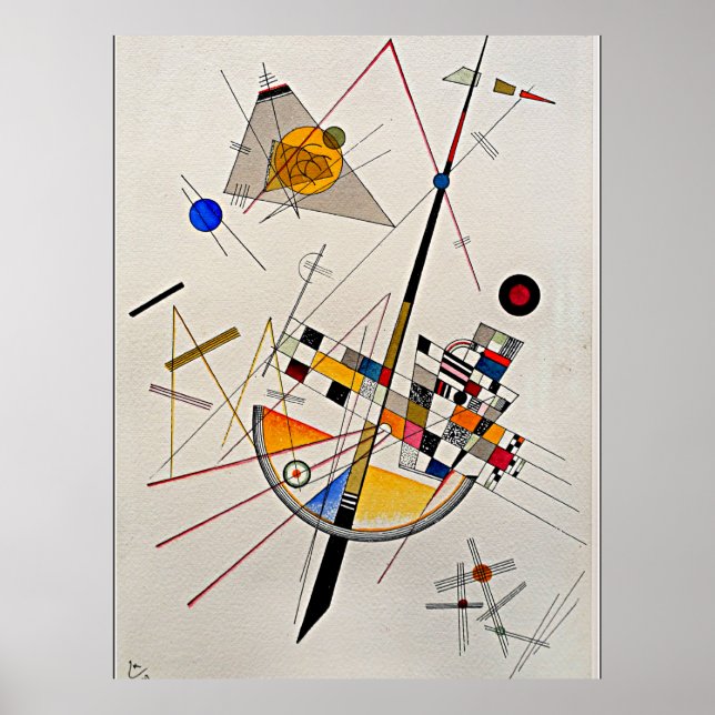 Kandinsky - Zarte Spannung Poster (Vorne)