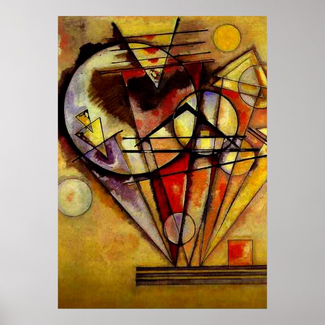 Kandinsky - Zu den Punkten Poster (Vorne)