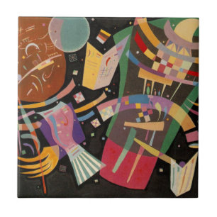 Kandinsky Zusammensetzung 10 Abstrakte Malerei Fliese