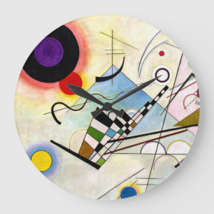 Kandinsky-Zusammensetzung 8 Große Wanduhr
