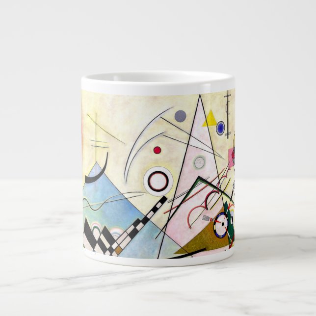 Kandinsky-Zusammensetzung 8 Jumbo-Tasse (Vorderseite)