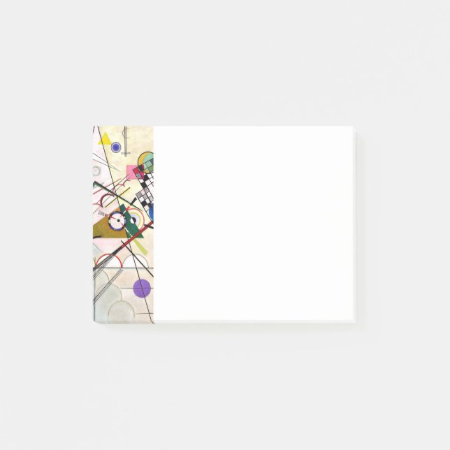 Kandinsky-Zusammensetzung 8 Post-it Klebezettel (Vorderseite)